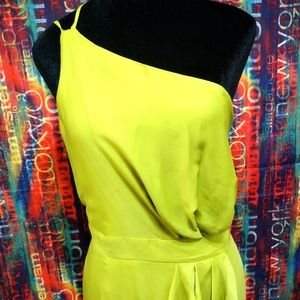 BCBG generation lime green after 5 evening dress